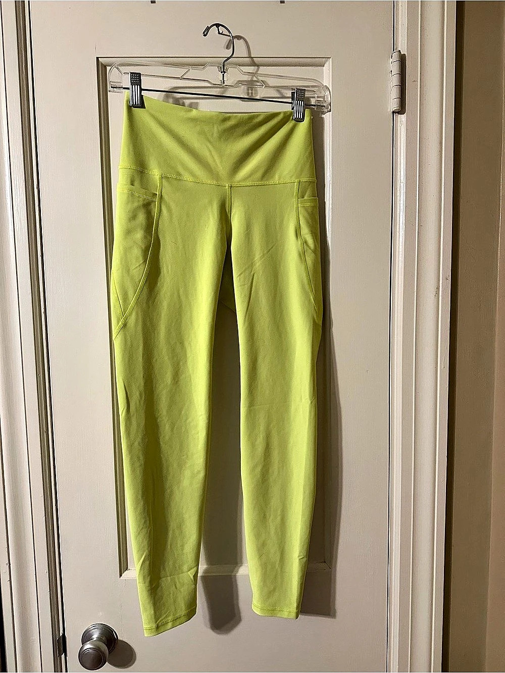 Old Navy High-Waisted PowerSoft Full-Length Pocket Leggings - Green